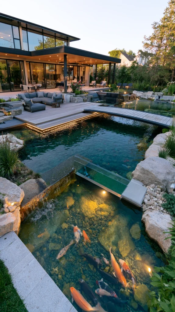 13 Beautiful Fish Pond Backyard Ideas for a Peaceful Outdoor Escape 14 ds 13 1