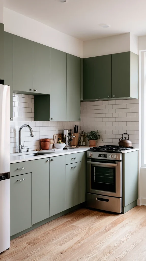 15 Green Kitchen Cabinet Ideas for a Fresh Bold Look 16 ds 15