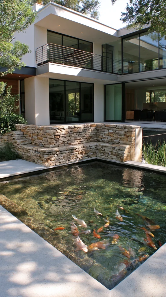 13 Beautiful Fish Pond Backyard Ideas for a Peaceful Outdoor Escape 5 ds 4 1