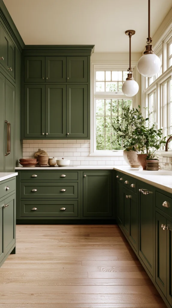 15 Green Kitchen Cabinet Ideas for a Fresh Bold Look 8 ds 7 2