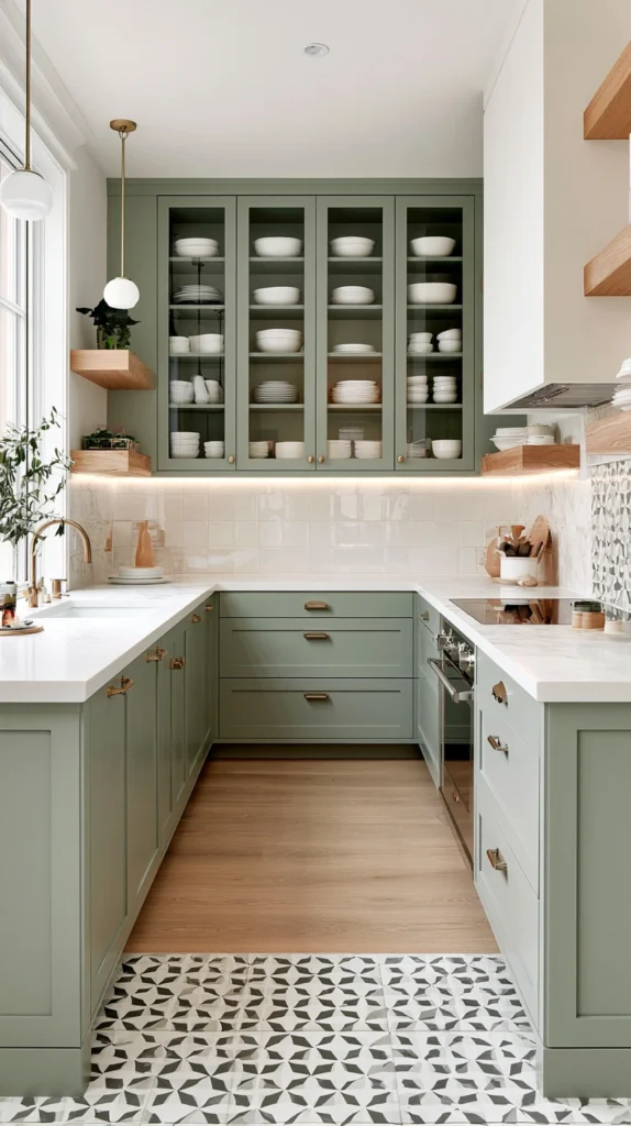 15 Green Kitchen Cabinet Ideas for a Fresh Bold Look 10 ds 9 2