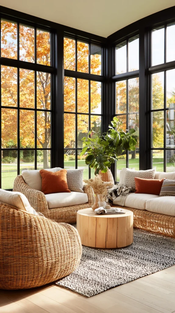 15 Cozy Sunroom Decor Ideas for the Fall Season 4 hg 3 2