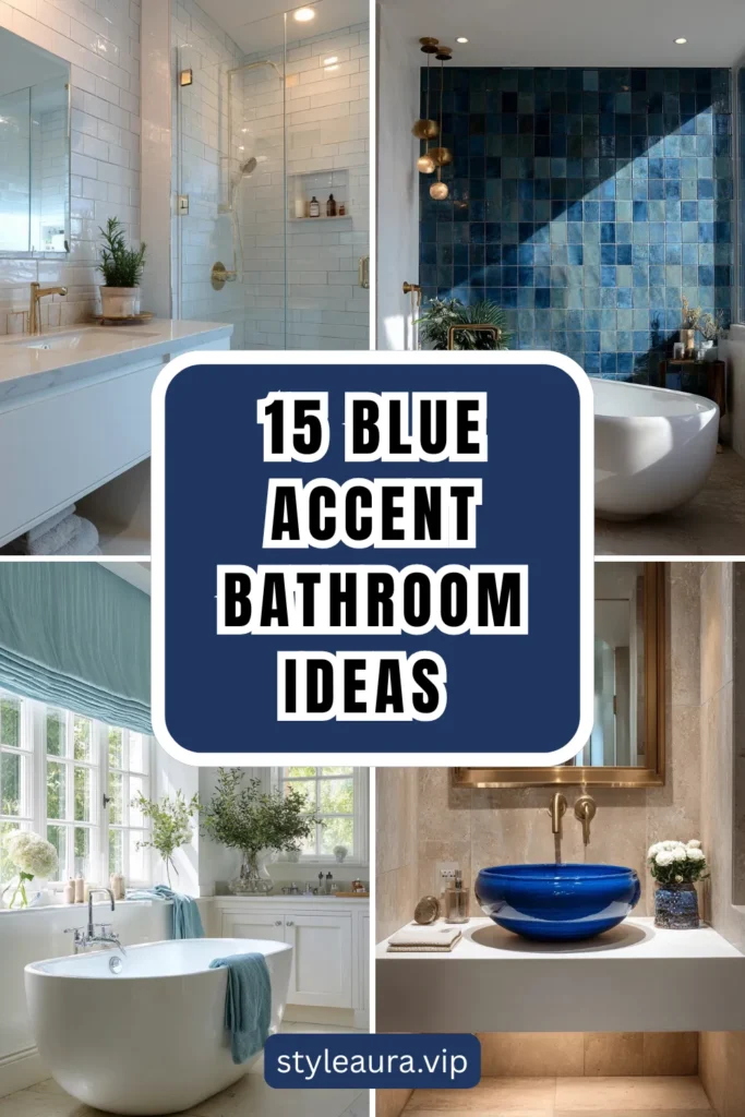 15 Blue Accent Bathroom Ideas for Subtle Color and Character 1 style 46