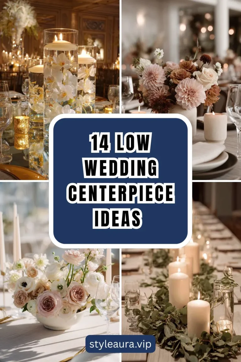 15 Low Wedding Centerpiece Ideas for Intimate Tables 21 15 Low Wedding Centerpiece Ideas for Intimate Tables