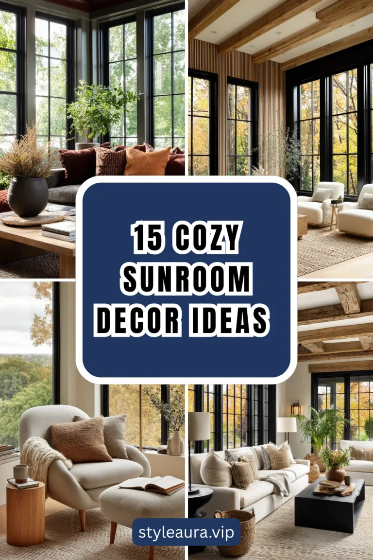 15 Cozy Sunroom Decor Ideas for the Fall Season 19 15 Cozy Sunroom Decor Ideas for the Fall Season