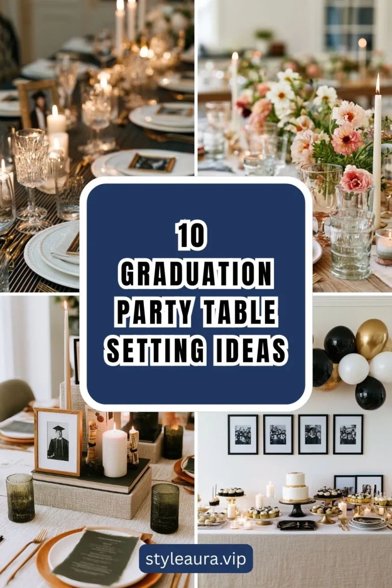 10 Elegant Graduation Party Table Setting Ideas 21 10 Elegant Graduation Party Table Setting Ideas