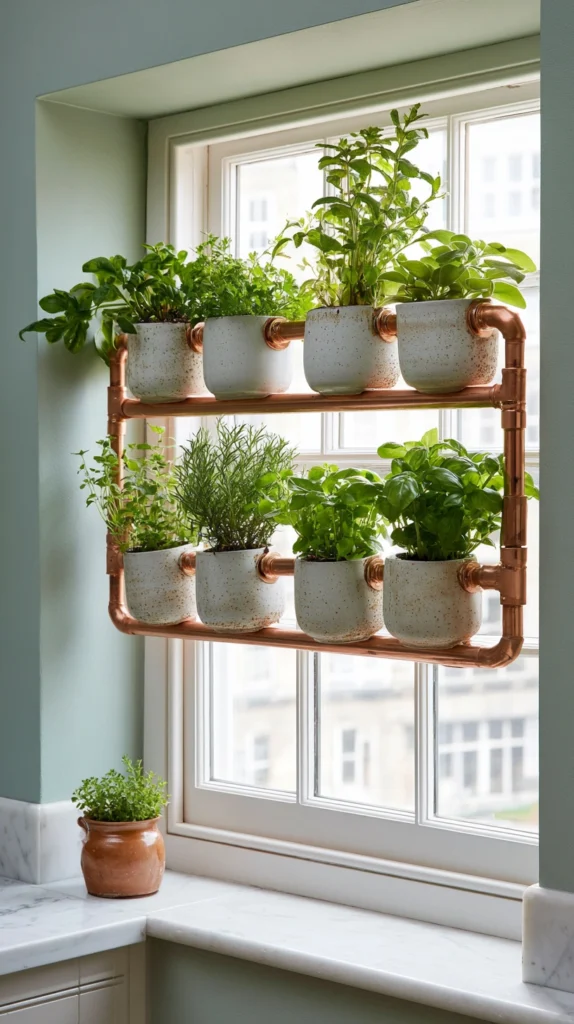 14 Kitchen Garden Window Box Ideas for Fresh Herbs Indoors 12 wa 11