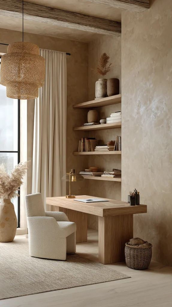 15 Boho Home Office Ideas for Free-Spirited Creatives 2 ws 1 3