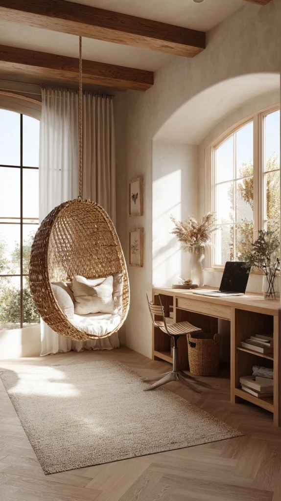 15 Boho Home Office Ideas for Free-Spirited Creatives 14 ws 13 3